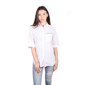 Tommy Hilfiger dámská bílá košile s krátkým rukávem - S (100)